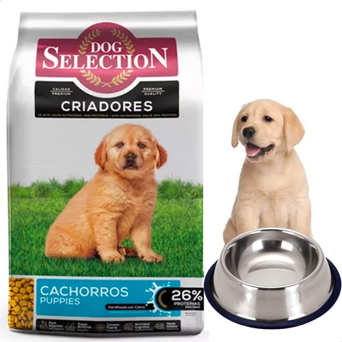 Alimento Dog Selection Criadores Cachorros + Comedero Xl