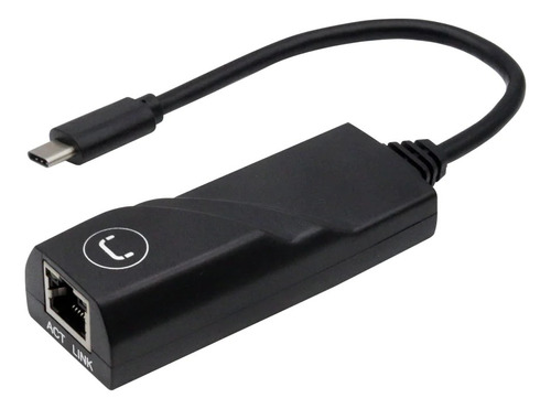 Imagen 1 de 3 de Adapador Unno Tekno Tipo C A Ethernet Lan 1gbps Cable