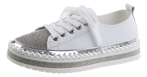 Zapatos Casuales De Gran Tamaño Para Mujer Con Fondo Plano E