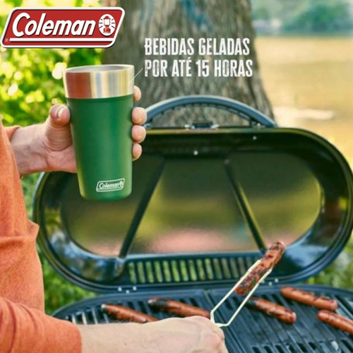 Imagem 6 de 7 de Copo Térmico De Cerveja Inox C/abridor 600ml Coleman