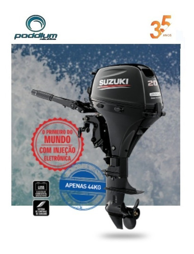 Imagem 1 de 9 de Motor Suzuki Df 20hp A 4t Injeção - Frete Grátis - Poddium