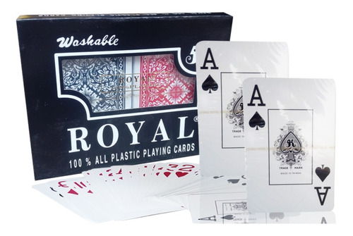 Cartas Poker Royal Original Estuche 100% Plastificada Juego