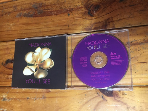 Madonna You'll See Cd Alemania 1995 Electro House Synth Pop
