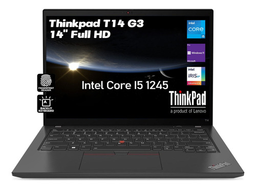 Lenovo Thinkpad T14 Gen 3 Intel I5 1245 16g 512g Ssd Win11 (Reacondicionado)