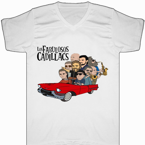 Camiseta Fabulosos Cadillacs Rock Metal Bca Urbanoz