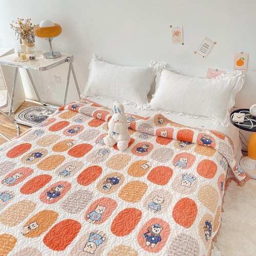 Cubrecama Cobertor Quilt 1.5 Plazas Homerdesgincl Hmcg7