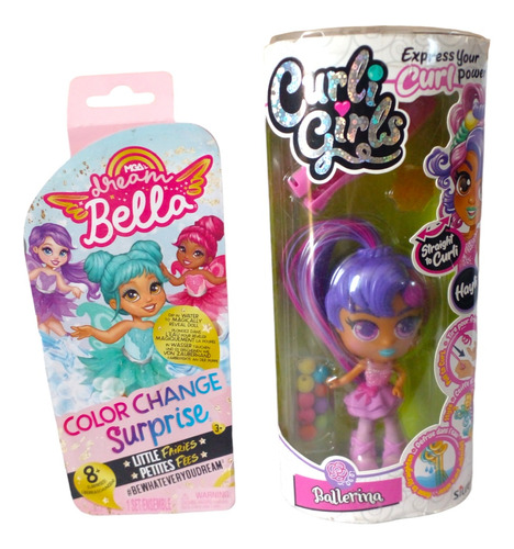 Muñecas Curli Girls Hayli Ballerina+dream Bella Color Change