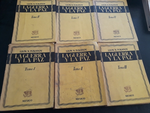 La Guerra Y La Paz 6 Tomos.   L. Tolstoi.