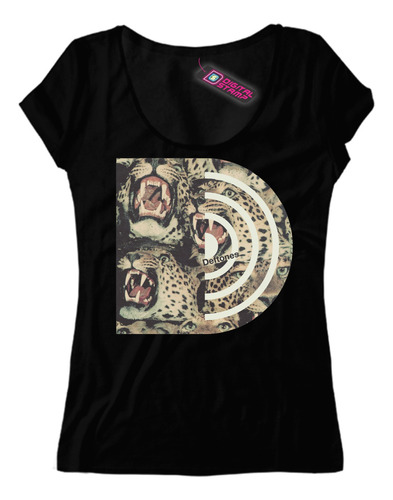 Remera Mujer Deftones Tigre D Rp12 Dtg Premium