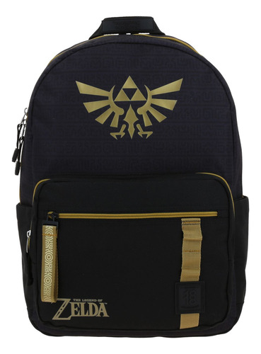 Mochila Grande Chenson Juvenil 1818 Zelda Mipha Color Negro
