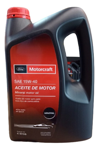 Aceite Ford Original 15w40 Mineral  Motorcraft X4l