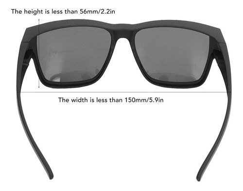 Aplicável A Óculos De Sol Over Glasses Oversize Fit Pc Non