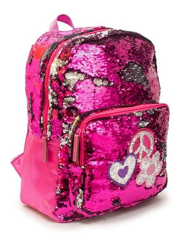 Mochila Grande Sequins Backup Fun 51196