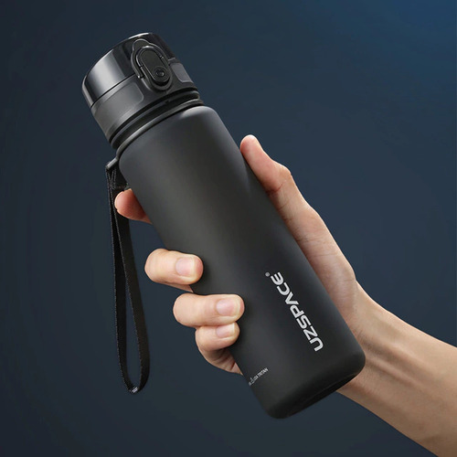 Botella Deportiva Uzspace 3026 - 500ml - Black Color Negro
