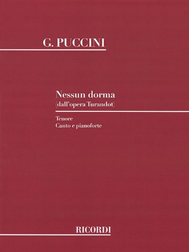 Nessun Dorma (from Turandot) Voice And Piano