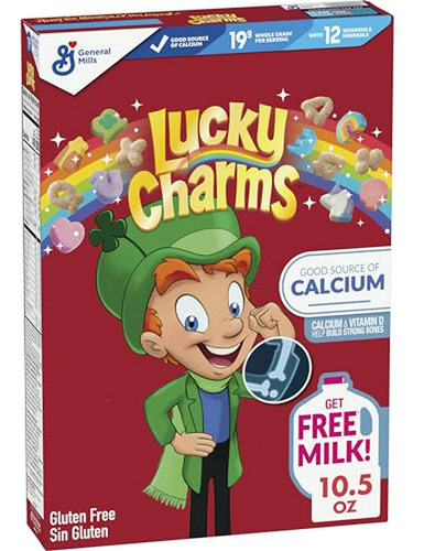 Cereal Lucky Charms Sin Gluten Con Malvaviscos