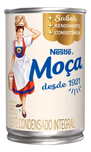  Nestlé integral lata leite condensado 395g moça