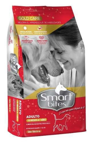 Alimento Smart Bites Gold Care para perro adulto de raza  mediana y grande sabor carne en bolsa de 25kg