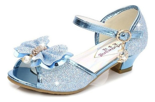 Talla 26-38 Princesa Zapatos De Cuero Niñas Sandalias De Tac