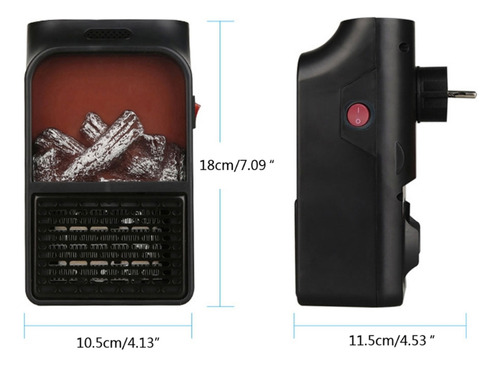 Calentador De Espacio De Cerámica Portátil Pequeño 900w