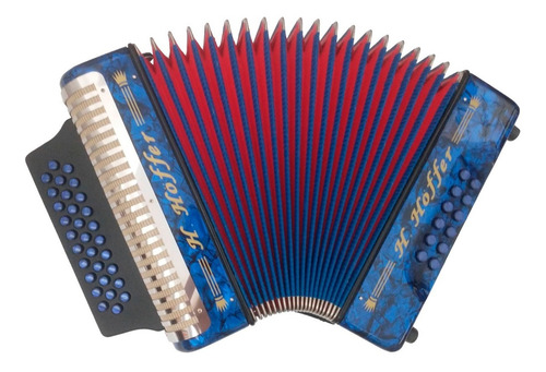 Acordeón Vallenato Azul B3112iii H.hoffer