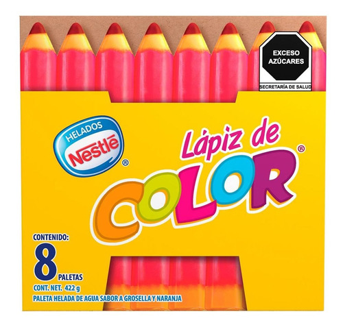 Paleta Nestlé Lápiz de Color 8 Piezas