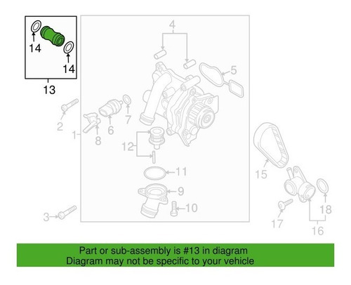 Conector Refrigerante Audi A3 A4 A5 A6 A8 Q3 Q5 Tt 06-18 Oem