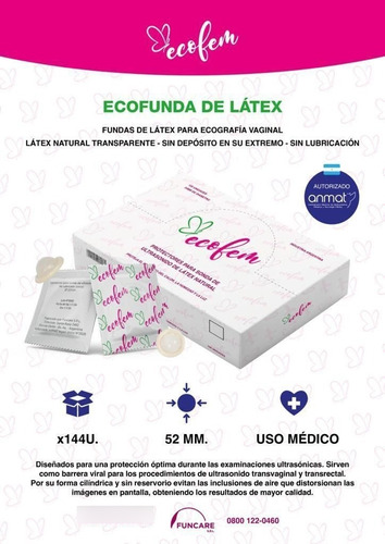Preservativos Sin Lubricar X1440u Funda Ecográfica Ecofem
