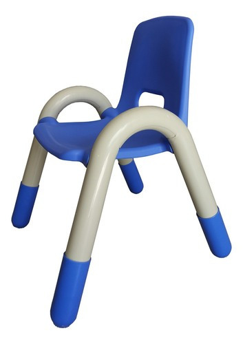Cadeira Infantil Colorida Plastico 38 X 41 X 56cm Azul