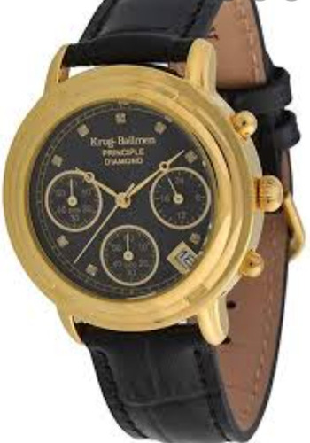 Krug-baumen Ladies Principle Diamond Reloj Cronógrafo Negro 