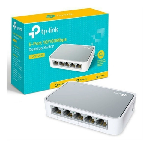 Switch 5 Puertos 10 100 Mbps Tp Link Tl-sf1005d Desktop