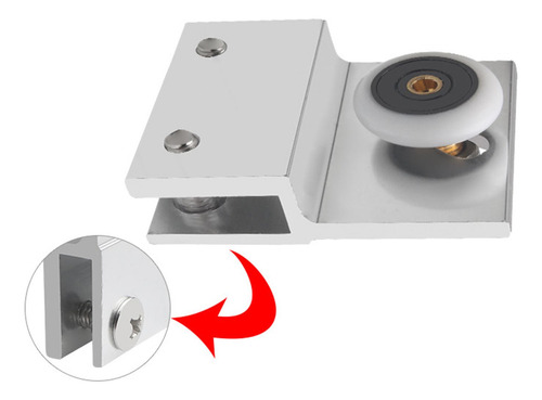 4 Ruedas Para Puertas Corredizas Riel Colgante Polea Vidrio