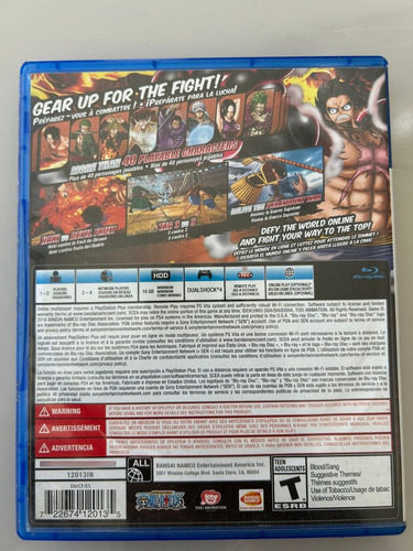One Piece: Burning Blood Playstation 4 Midia Fisica (Recondicionado)