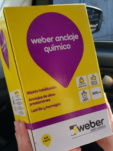 Weber Anclaje Quimico 300 Ml 6 Unidades