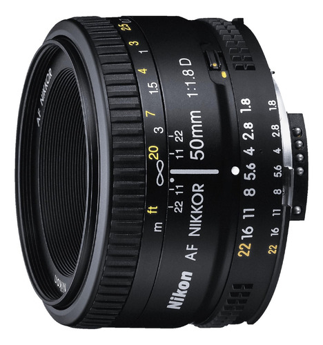 Lente Optico Af Nikkor 50mm F / 1.8d Nikon Nikkor Lens