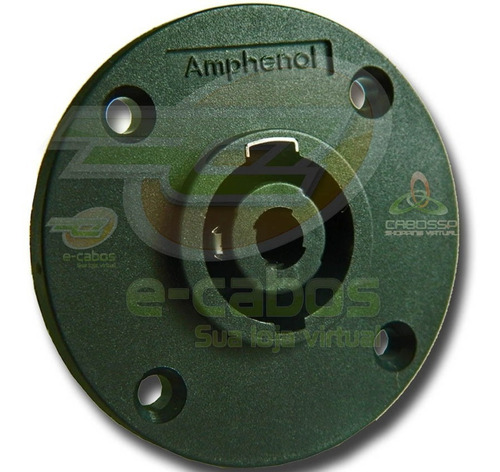 Conector Amphenol Speakon Painel Circular Sp-4-mc
