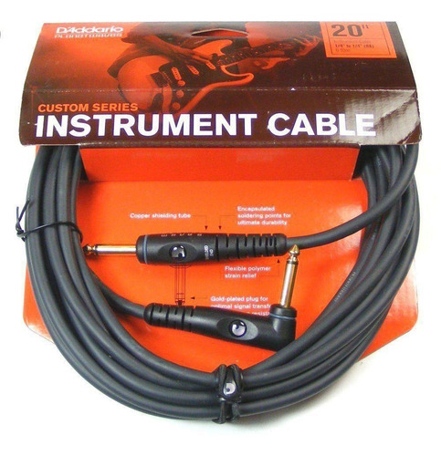 Cable Para Instrumento Daddario Pwgra20 Conector Recto 6 M.