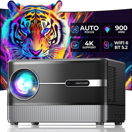 [auto Lcd] Projector Ao Ar Livre 4k Com Wifi 6 E Bluetooth, 