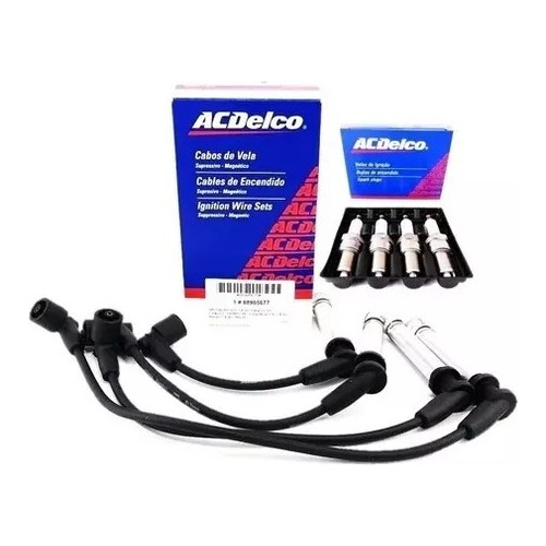 Kit Cables Y Bujias Chevrolet Meriva 1.8 8v Acdelco