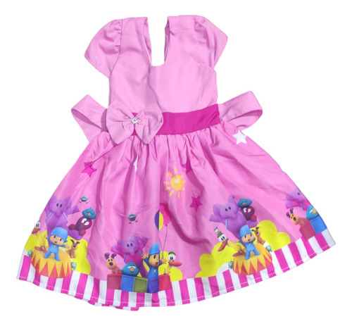 Vestido Pocoyo Infantil Princesa Temático Personagem