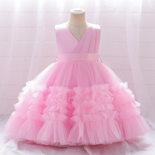 Vestido De Princesa De Navidad Manga Corta Tutu Para Niñas