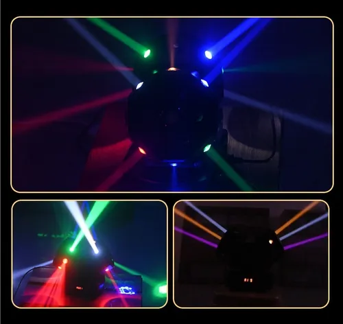 120 W Rgbw 4 En 1 Rotación Luz De Cabeza Móvil Con Láseres