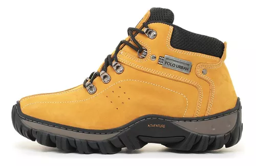 Bota Caterpillar Amarela Adventure Cano Alto