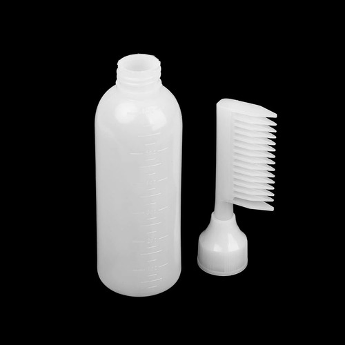 Peine Aplicador Dispensador De Tinte Cabello Botella 6oz Blanco