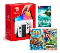 Comprar Switch Oled Blanco + Zelda Tears + Ctr + Mario Superstar