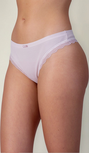 Colaless Mujer Calzón Algodón Cotton Rib Con Encaje Sexy