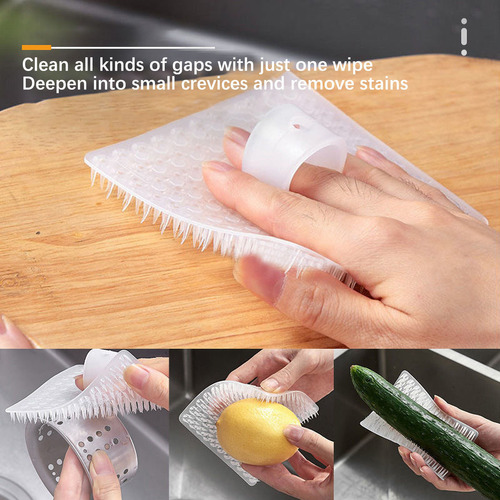 Cepillo De Limpieza Para Frutas Y Verduras V Flexible Vegeta