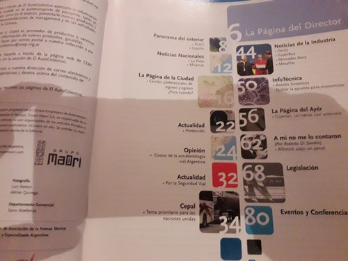 Revista El Auto Colectivo Miramar Alfonsín Maradona 2011 (Usado)