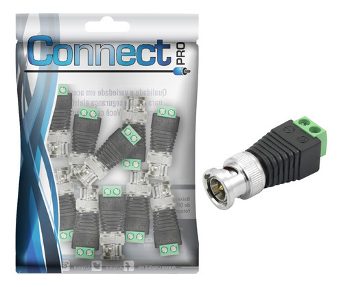 20x Conector Bnc Macho Borne Parafuso P/ Câmera De Cftv