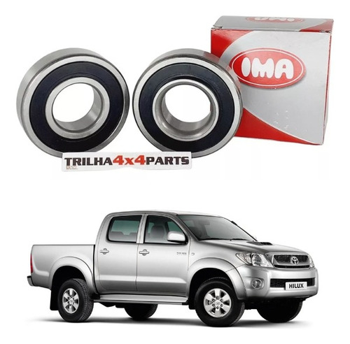 2 Rolamentos Roda Traseira Ima Esferas Toyota Hilux Sw4